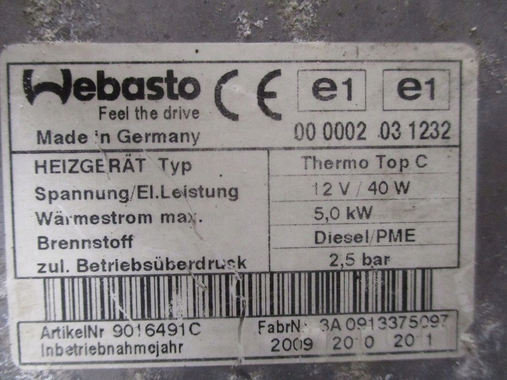 фото №4, Webasto обігрівач 4e0265081ac
