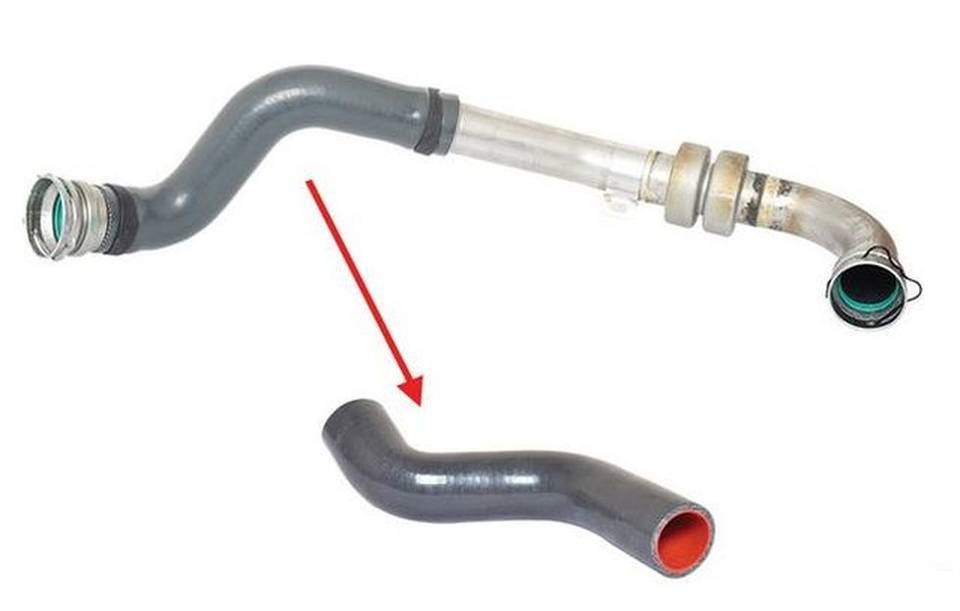 Труба пабтрубок  интеркулер renault fluence 1.5 dci с Разборки