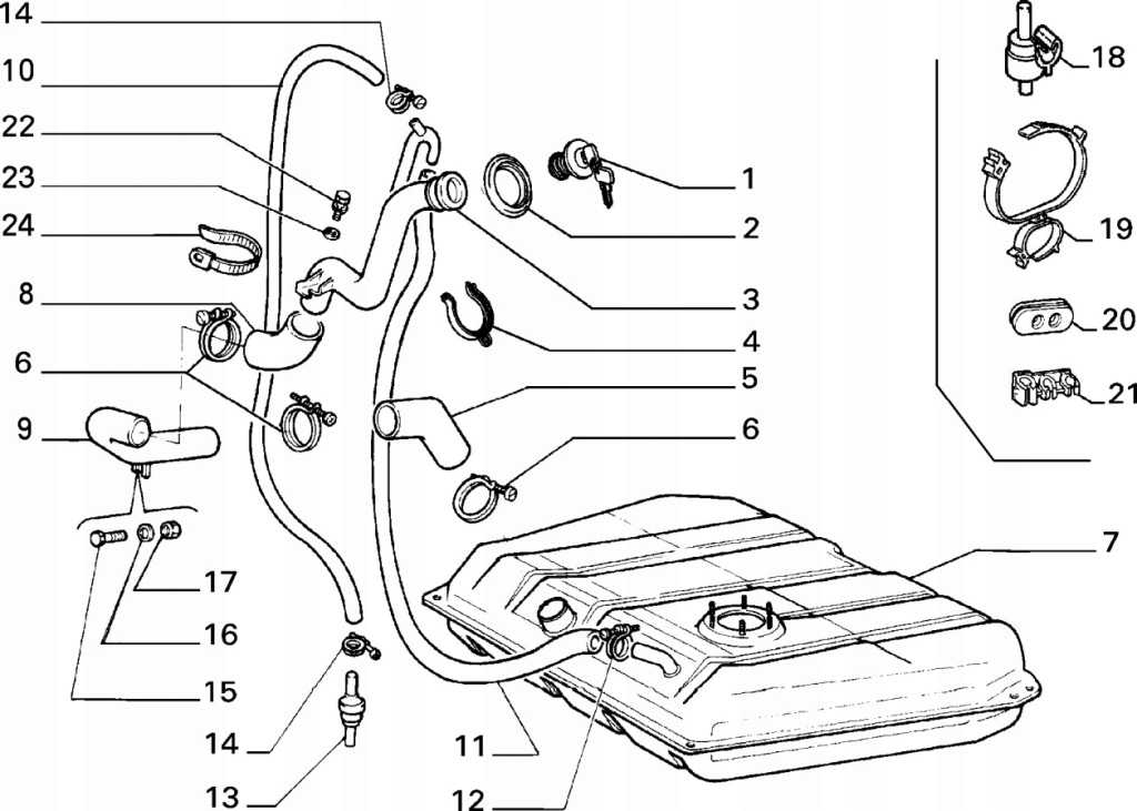 Труба заливной топлива ducato talento 90-94 7690141 с Разборки