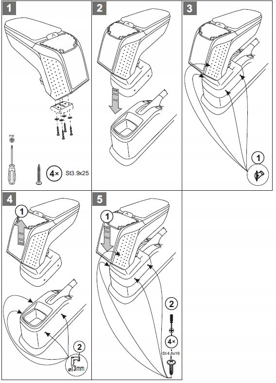 фото №8, Подлокотник armster ii suzuki swift 2010 do 2017 чёрный