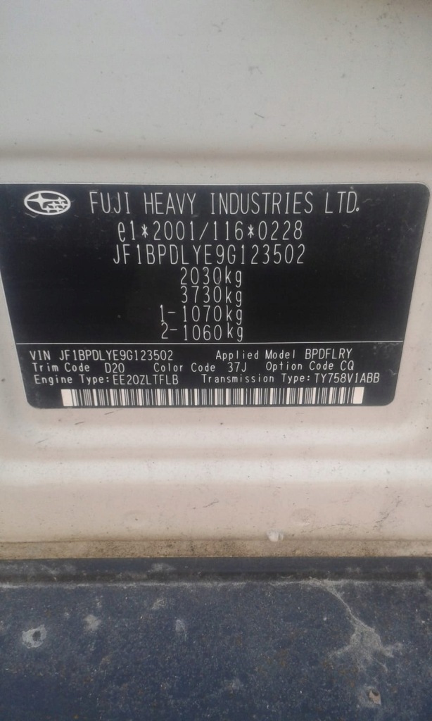 фото №9, Subaru outback iii дверь четверть крыло pas задняя