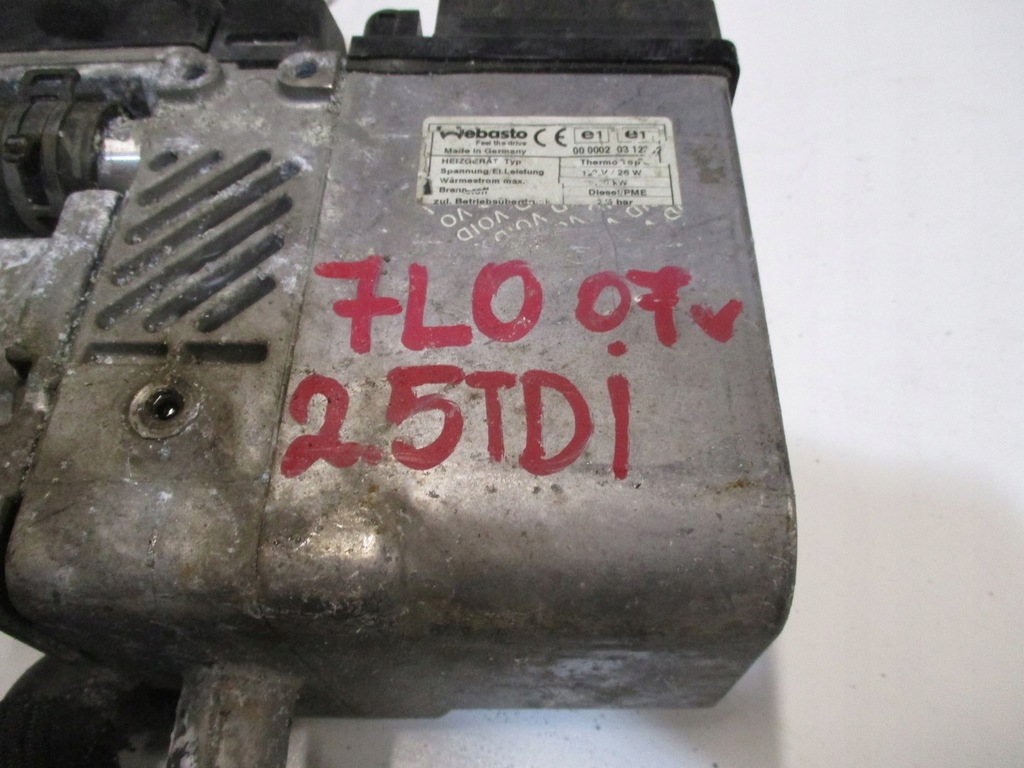 фото №5, Webasto обогреватель vw touareg 7l0 2,5tdi