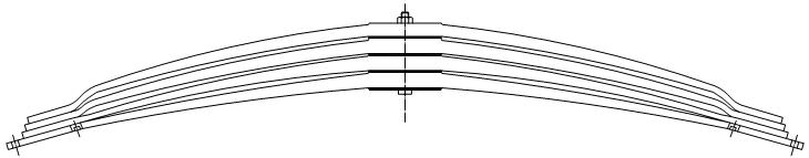 Купить Рессора actros 1831 - 4148 atego 1831 - 4140 задний  4p