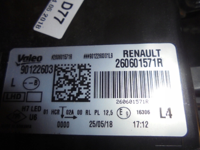 фото №7, Renault megane iv лампа передня ліва