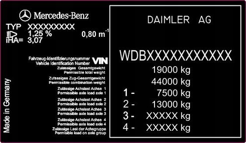 Наклейка идентификационная vin автомобильная каждый тип все виды с Разборки