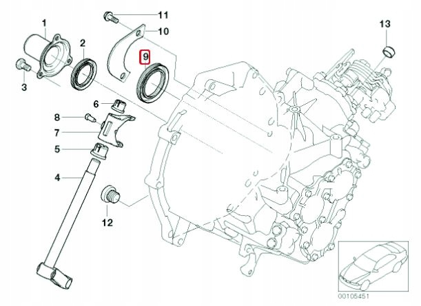 фото №2, Mini cooper r50 r52 r53 ущільнювач піввісь правої