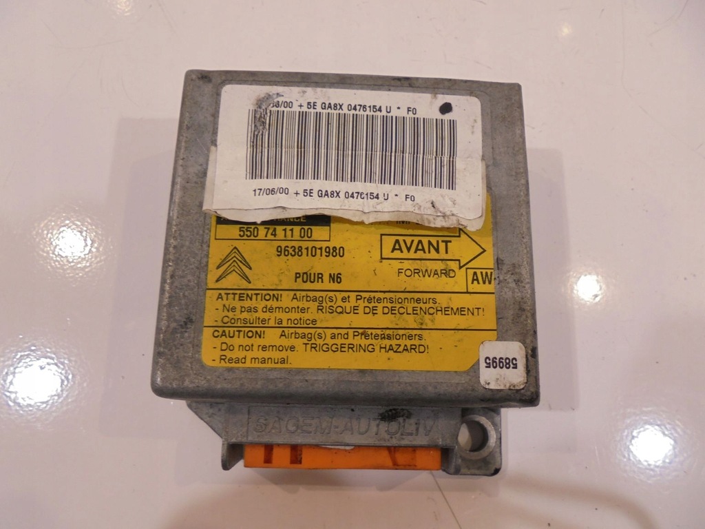 фото №1, Модуль подушек подушка безопасности opel combo corsa c